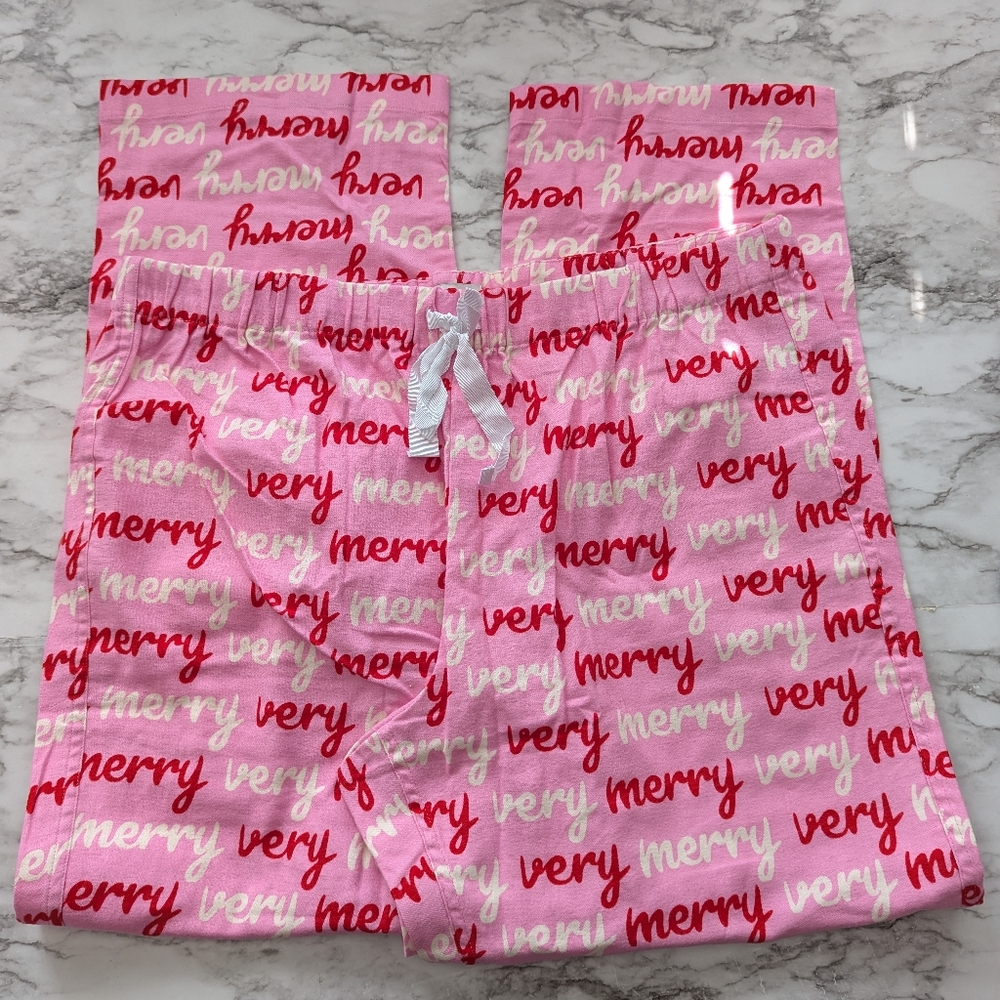 JCrew Flannel Pajama Pants size XL NWT Christmas Print